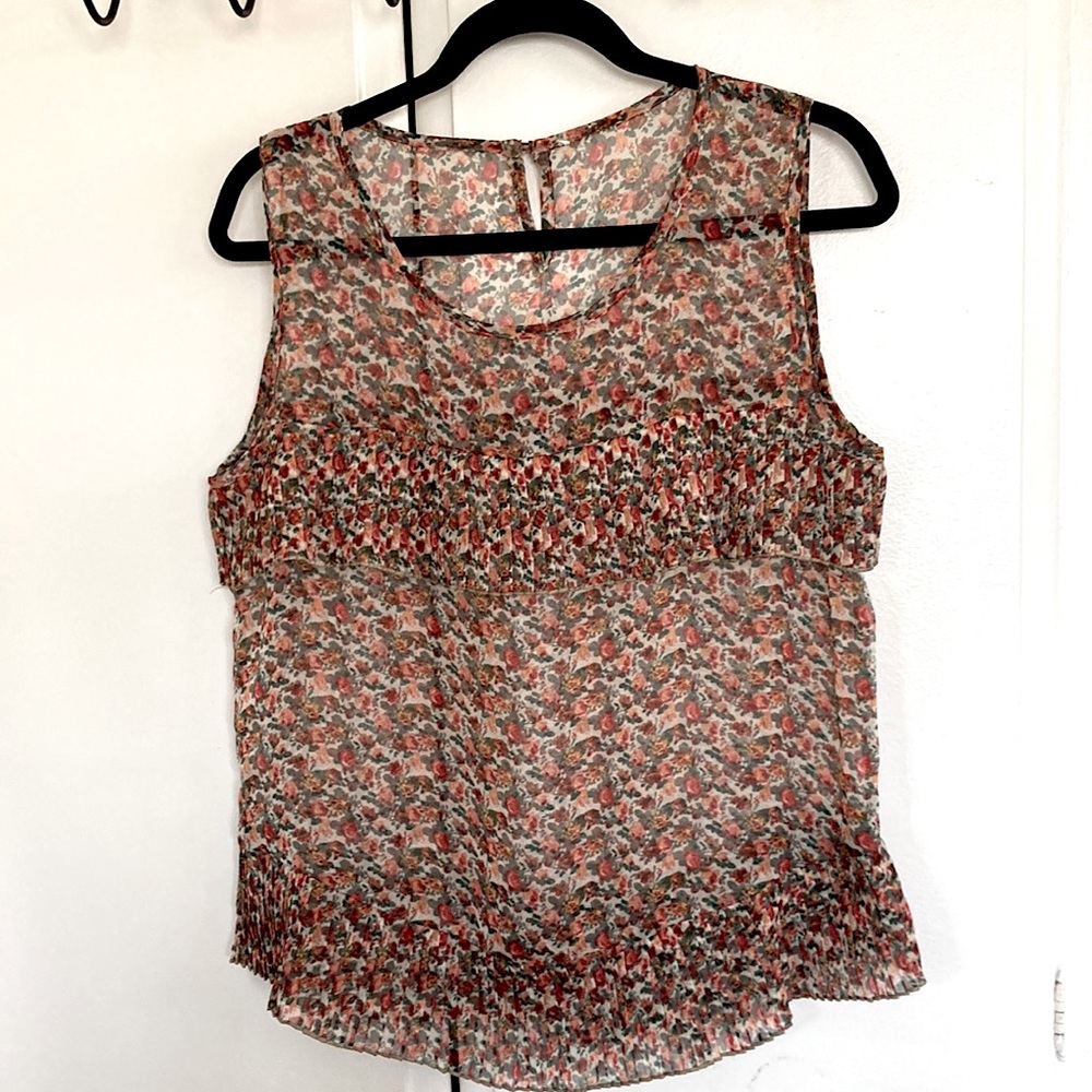 Blouse flower print
